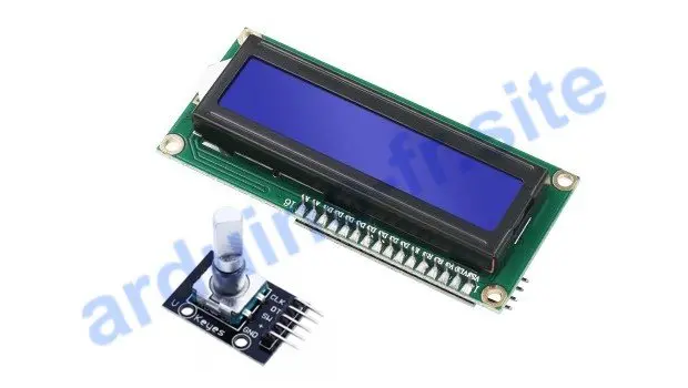 Menu su LCD 1602 con encoder Arduino