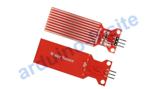 Modulo di sensore di livello acqua pinout, datasheet