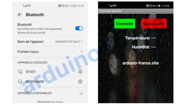 Stazione meteo Bluetooth su Arduino