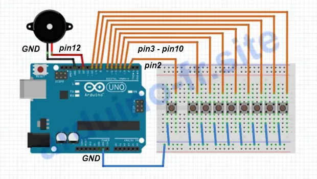 Come costruire una tastiera musicale Arduino