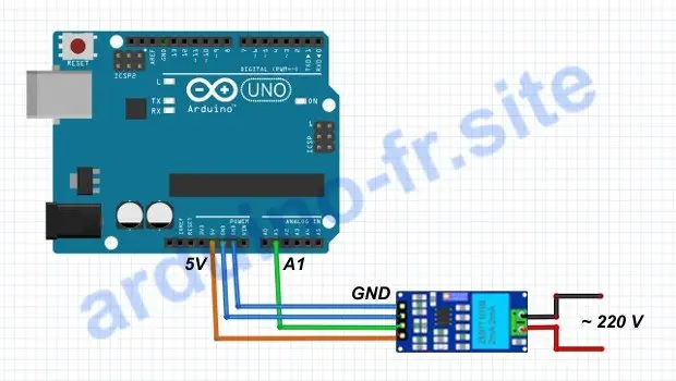 Usare il sensore di tensione AC con Arduino